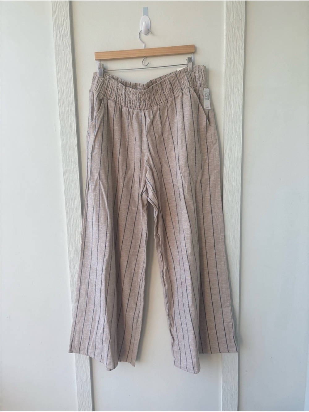 Maurices Striped High Rise Linen Palazzo Pant XL NWT - Picture 4 of 4